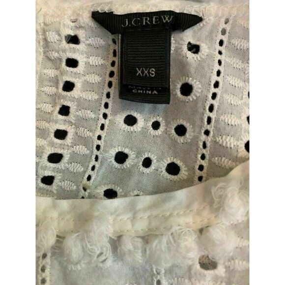 J Crew Striped Lace Short Sleeve t shirt - Picture 5 of 7